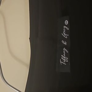 Black& White dress with built in jacket and necklace